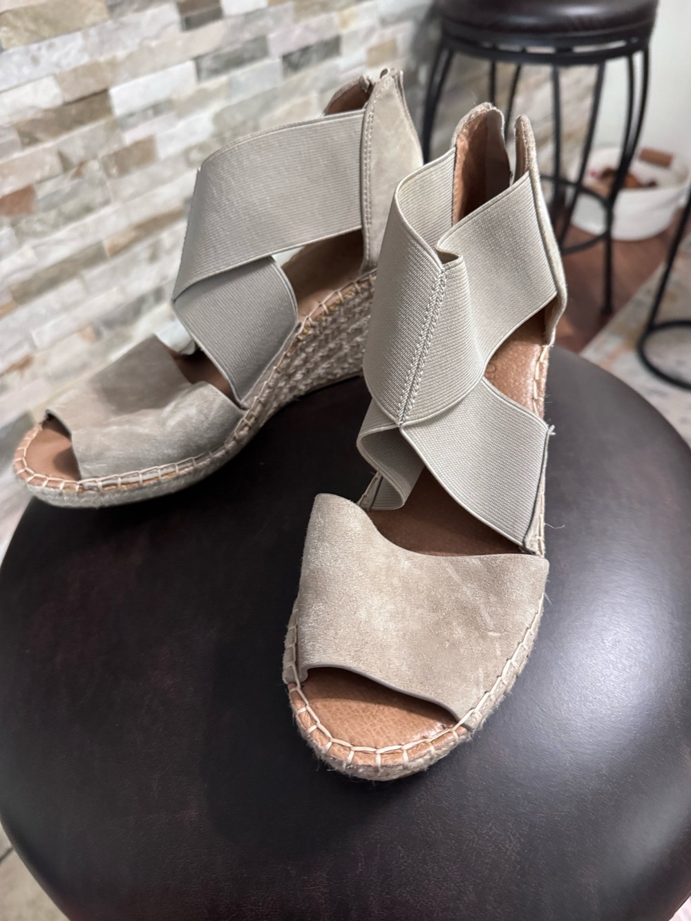 Gentle Souls espadrille wedge sandal